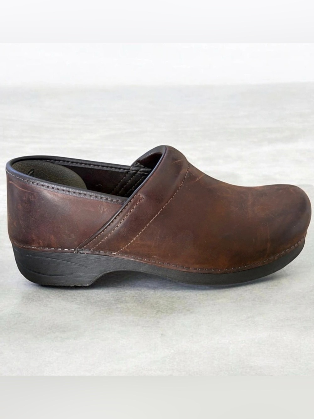 Dansko Professional Clog in Antique Brown Leather Nearly New Size 45